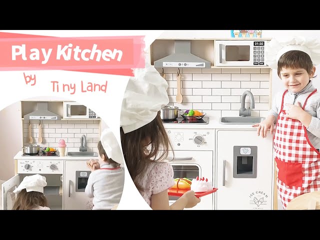 Tiny Land Kids' Play Kitchen with Cookware Accessories