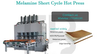 Short Cycle Hot Press For Mdf Boardshow To Operate A Melamine Hot Press