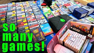 This Flea Market had BINS Full of Video Games!