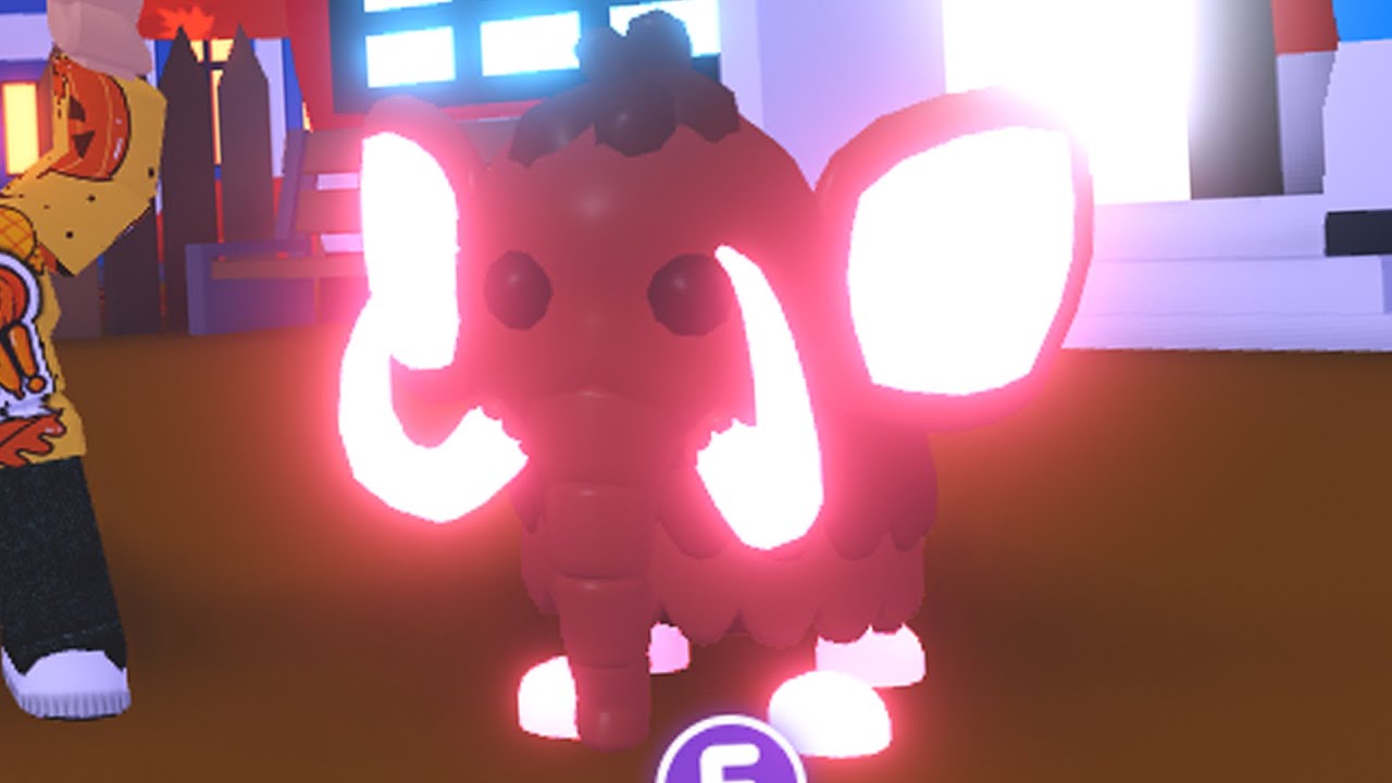 Making My Dream Pet In Adopt Me Neon Woolly Mammoth Roblox Youtube