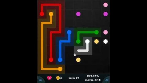 flow game facebook - green pack level 97 Connect the dots