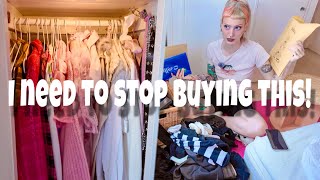 CLOSET CLEANOUT reorganizing and declutterring my wardrobe 🫨🫪