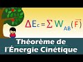 Thorme de lnergie cintique  1re  terminale  physique