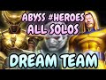 THE ABYSS DREAM TEAM DOMINATES: ALL FIGHTS SOLO'D! | Heroes Carina's Challenge | Mcoc