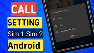 How To Call Dail Select Sim Option | call setting ko kaise Kary dual sim ki #1000subscriber #viralvi screenshot 5