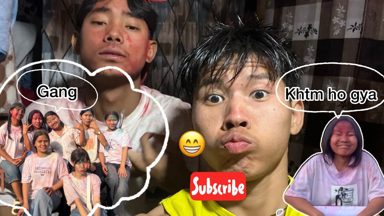 Happy Holi to all my viewers// dekhte hee dekhte bhoot ban giya😂🤣//@minamogar2007