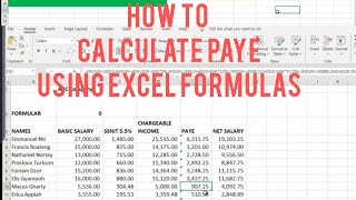 PAYE Income Tax Excel Formula screenshot 3