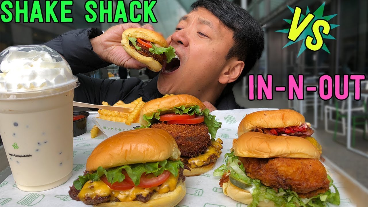 Fast Food - In-N-Out Burger VS. Shake Shack! BEST Fast Food Burger in America