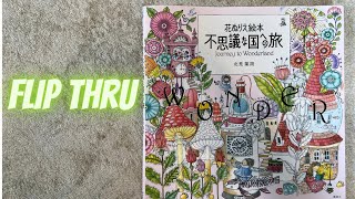 Journey to Wonderland- Japanese Coloring Book Flip-Through