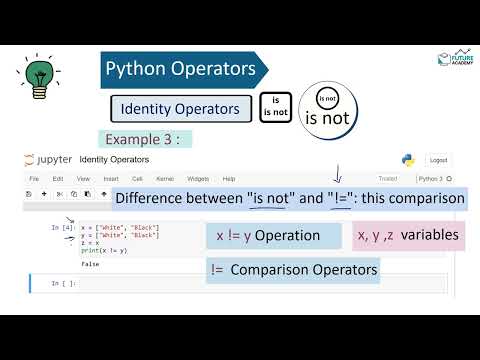 م.شويل الشهري | Python Operators: Identity Operators | عوامل المطابقة في بايثون