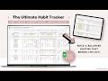The Ultimate Habit Tracker Spreadsheet - Google Sheets Template - 12 Week Habit Tracker