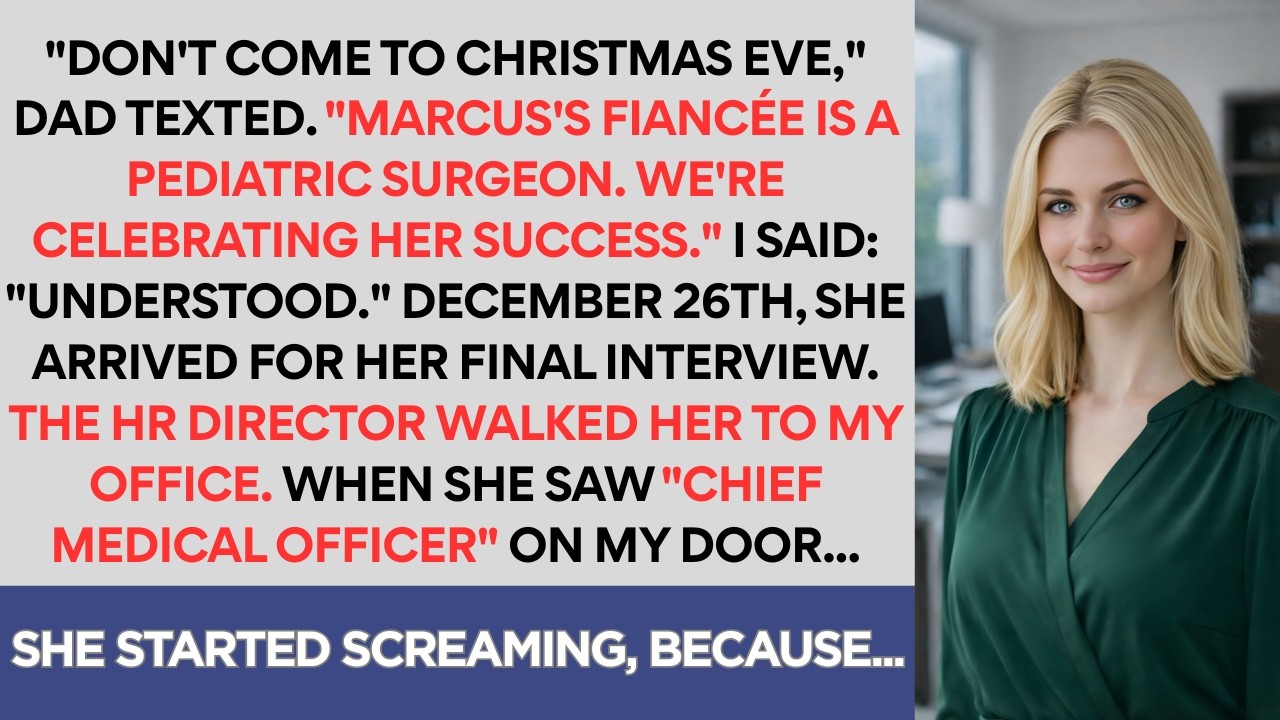 Dad Texted 'Skip Christmas Eve - Your Brother's Fiancée Is A Physician' - She Applied To My Hospital