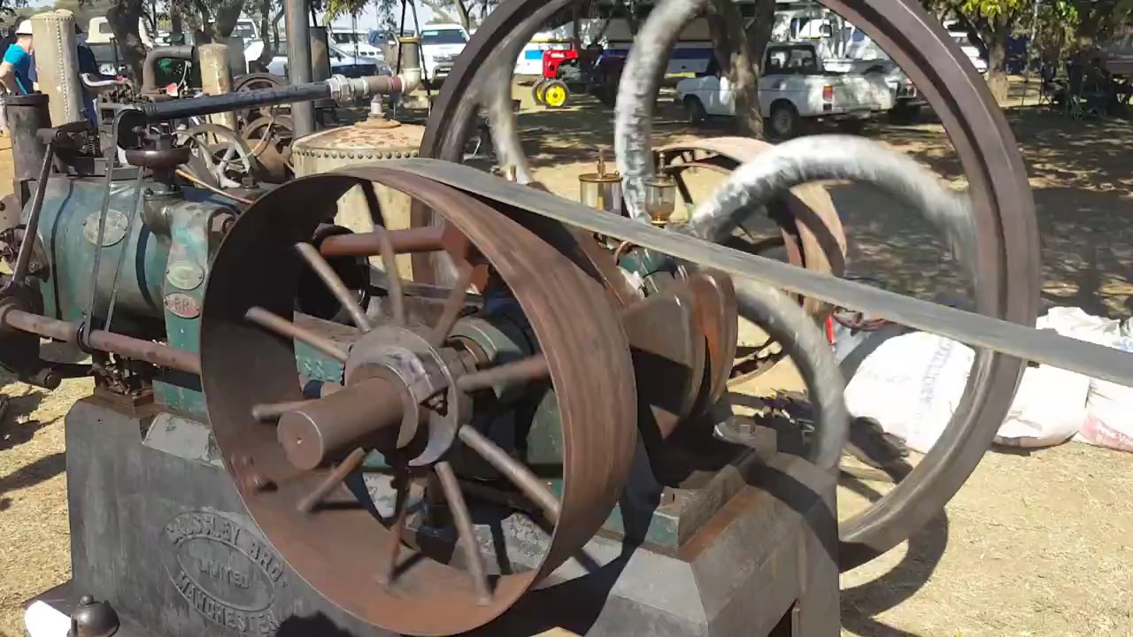 Crossley Brothers Diesel Engine Running 1 YouTube