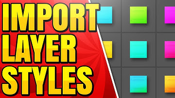 How to Import Layer Styles in Photoshop CC