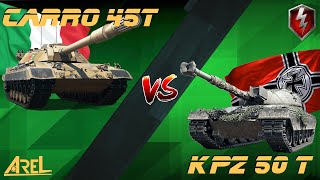 Carro 45t vs Kpz 50t / WoT Blitz / quick comparison and gameplay