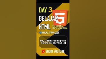 💻 Day 3 Belajar HTML - PARAGRAF #shorts #coding #website