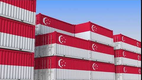 Container Yard Full with Flag | Motion Background Animation Videos | No Copyright | Visual Effects.