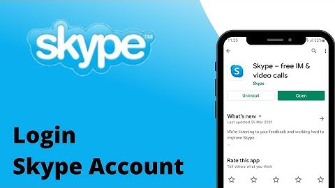 Skype Login | How to Login Skype Mobile App | 2021