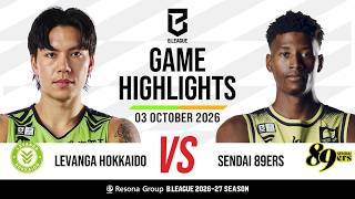 Levanga Hokkaido vs. Sendai 89Ers - Game Highlights News