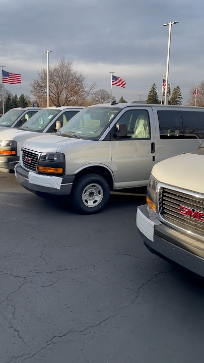 New GMC Savana vans available for sale. Only in US Equipped as 15 passenger, we can add conversion.