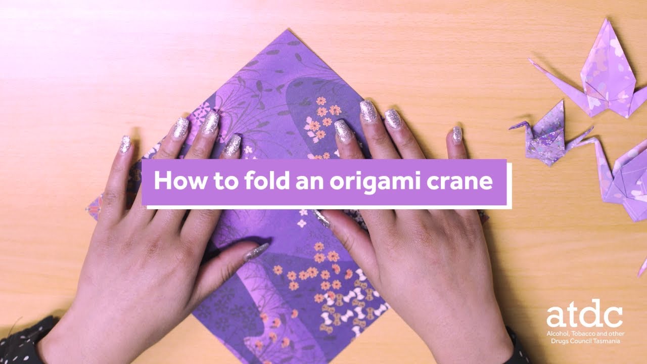 How to fold an origami crane – ATDC