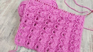 Openwork And Volumetric Knitting Pattern | Knitting for Beginners