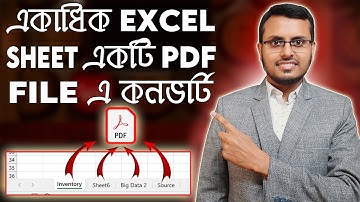How to Convert Multiple Excel Sheets into a PDF File in Bangla