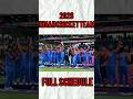 Indian Men's Cricket Shedule 2026 🔥