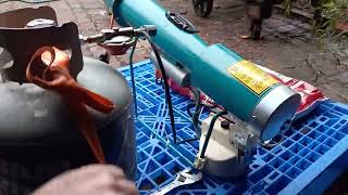 Slavic Beauty propane agriculture cannon demo