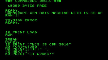 Commodore CBM 3016 (1979) Commodore Business Machines