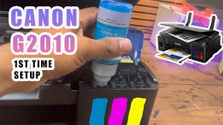 Canon Pixma G2010 Unboxing Ink Filling Guide Easy Setup Step-By-Step Tutorial