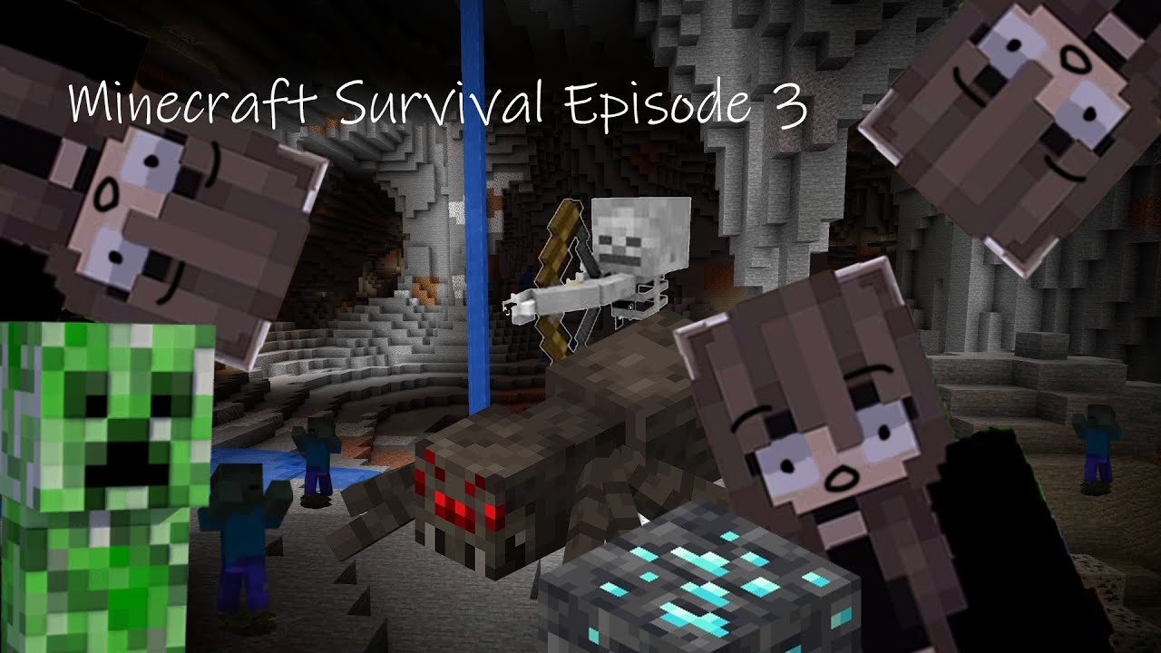 Exploring A Big Cave Diamonds!! Minecraft LetsPlay | Episode 3 - YouTube