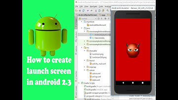 To add SplashScreen in Android 2.3