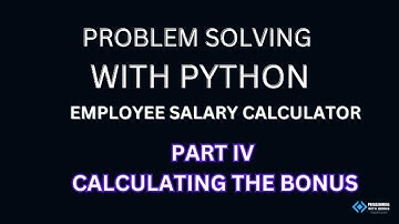 Calculate Employee Salary & Bonus - Part 4 - Bonus Calculation