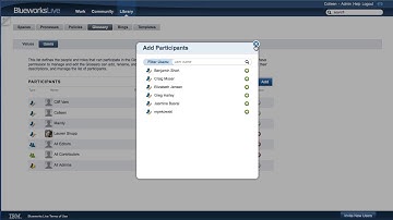 How to manage a business glossary on IBM Blueworks Live