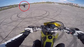 Первая попытка сделать вилли (wheelie)