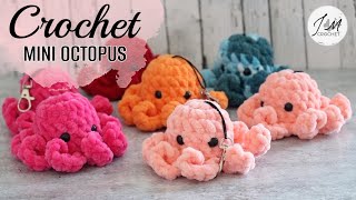 SUPER CUTE & EASY  Crochet mini octopus tutorial *NO SEW* Crochet Amigurumi, MINI OCTO #plushies