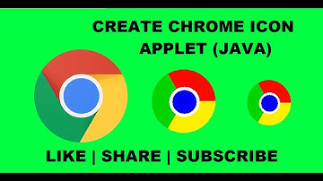 How to Create a Chrome Icon in  Applet  ( JAVA ) By BK Tutorial