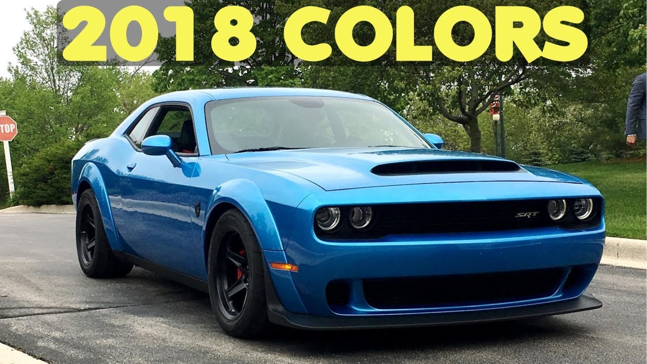 2019 Dodge Challenger Color Chart