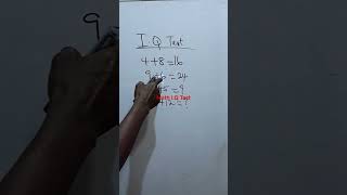 Maths I.q Test