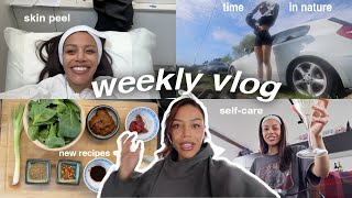 VLOG: Skin peel, new recipes, spending time in nature & finding the balance between self-care + work