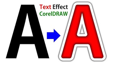 Text Effect In Corel Draw | Corel DRAW X8 Tutorial