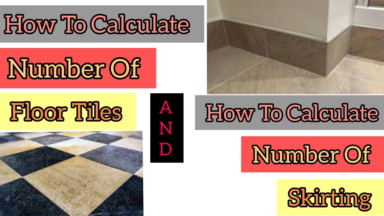 how to calculate tiles for a floor and wall skirting tile. (@civilsolutiondestination ) - YouTube