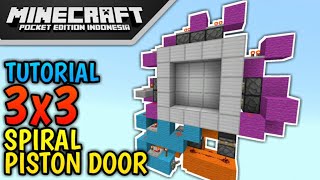 CARA MEMBUAT PINTU KACA GESER OTOMATIS DENGAN SENSOR GERAKAN DI MCPE