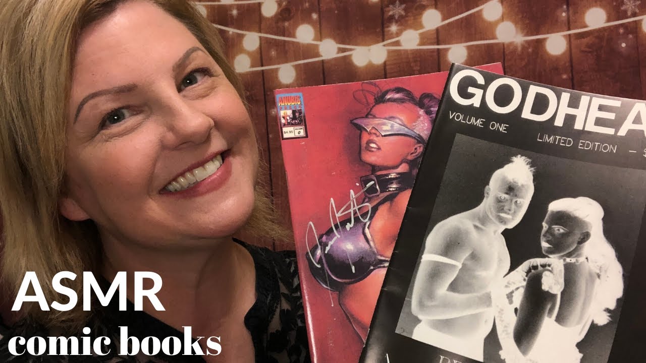 ASMR Comic Books [with Whispering] 📙💗 - YouTube