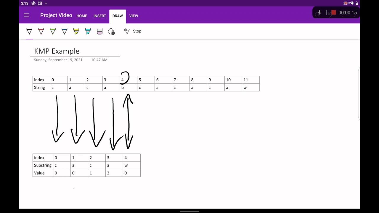 شرح Knuth Morris Pratt (KMP) Algorithm - YouTube