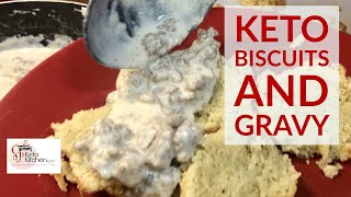 Keto Biscuits and Gravy | Low Carb | Easy Keto Breakfast #keto #ketorecipes #ketobreakfast