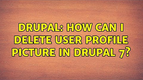 Drupal: How can i delete user profile picture in drupal 7?