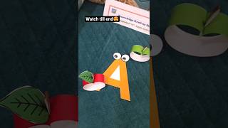How to Make 3D Paper Letter A | Creative DIY Paper Craft Ideas | Letter A Craft | #viral #shorts