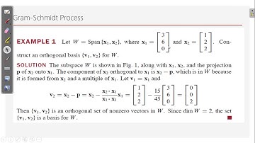 Gram-Schmidt, Inner product Space, QR Factorisation